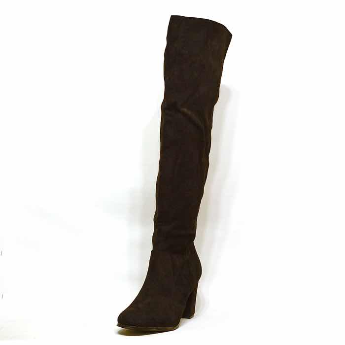 bottes femme grande taille du 40 au 48, velours noir, talon de  9 cm et plus, bottes talons hauts, toutes saisons