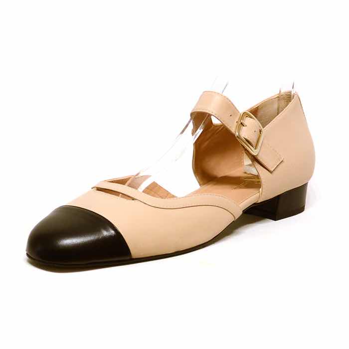 sandales femme grande taille du 40 au 48, cuir lisse nude, talon de 0,5 à 2 cm, mode habillee, chaussures pour l&#039;été