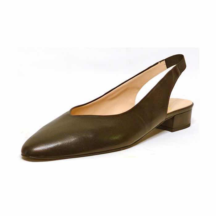 sandales femme grande taille du 40 au 48, cuir lisse noir, talon de 0,5 à 2 cm, bout pointu mode tendance, chaussures pour l&#039;été