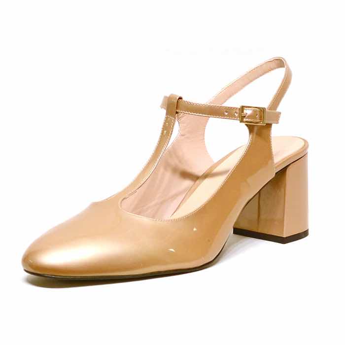 sandales femme grande taille du 40 au 48, vernis nude, talon de 7 à 8 cm, de soiree mode talon haut habillee, chaussures pour l&#039;été