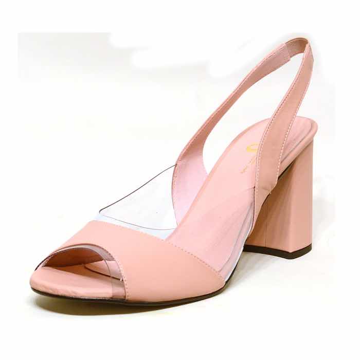 sandales femme grande taille du 40 au 48, cuir lisse nude rose, talon de  9 cm et plus, mode talon haut tendance habillee sandales talons hauts, chaussures pour l&#039;été