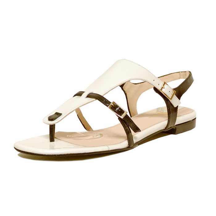 sandalettes femme grande taille du 40 au 48, vernis blanc noir, talon de 0,5 à 2 cm, mode tendance sandales plates detente, chaussures pour l&#039;été